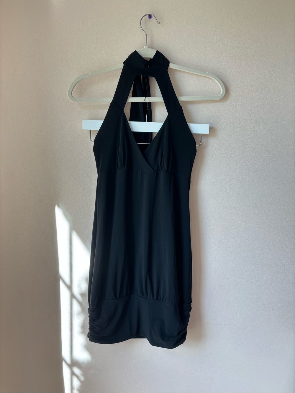 Wet Seal Black Halter Mini Dress